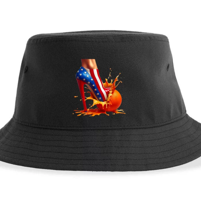 Orange High Heel Crush! Sustainable Bucket Hat