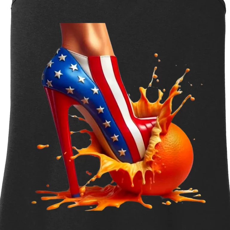 Orange High Heel Crush! Ladies Essential Tank