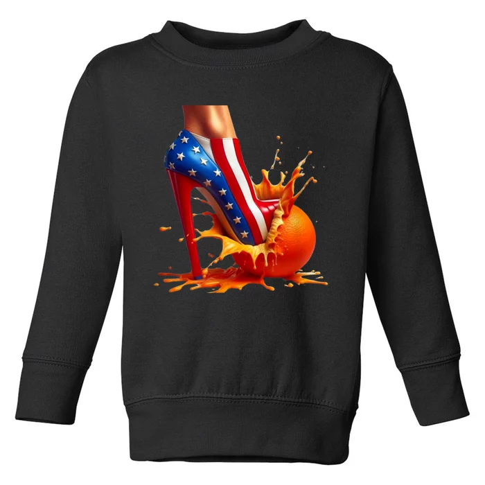 Orange High Heel Crush! Toddler Sweatshirt