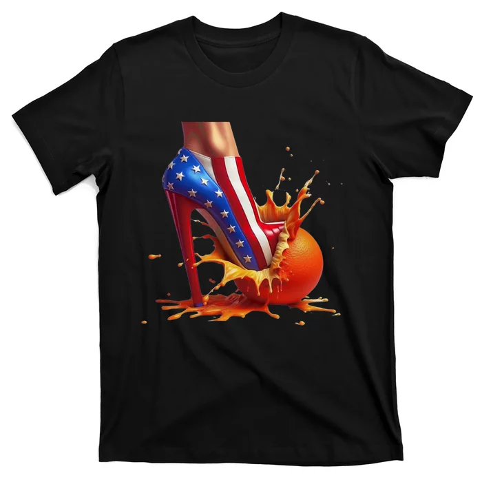 Orange High Heel Crush T-Shirt