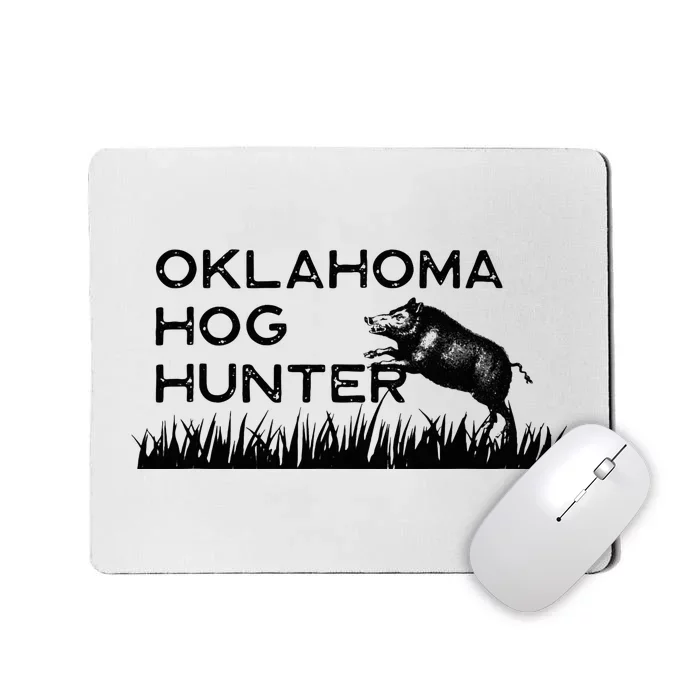 Oklahoma Hog Hunter Feral Boar Texas Mousepad