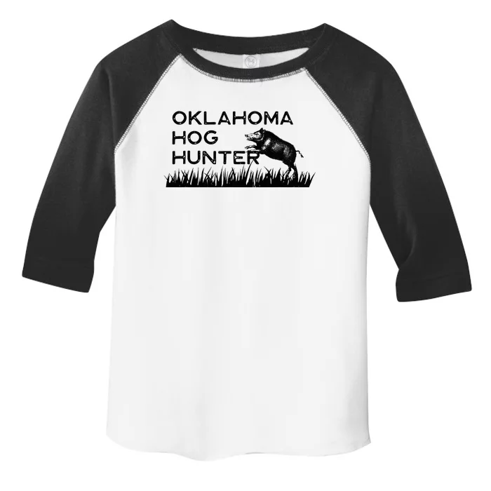 Oklahoma Hog Hunter Feral Boar Texas Toddler Fine Jersey T-Shirt