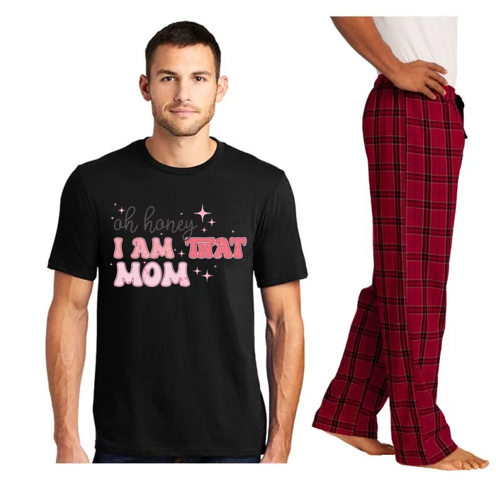 Oh Honey I Am That Mom Funny Boho Groovy Mom Pajama Set