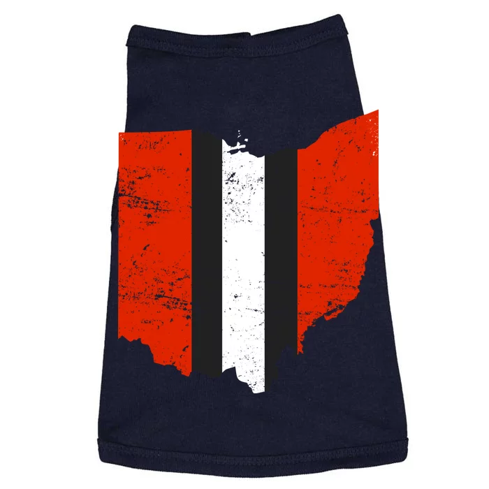 Ohio Cleveland Stripe Football Doggie Tank