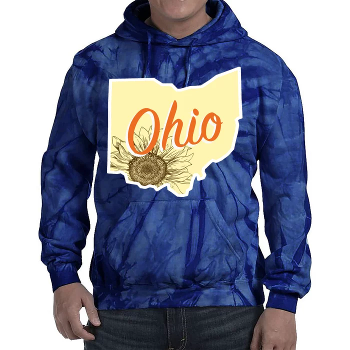 Ohio Floral Cute Flower Tie Dye Hoodie