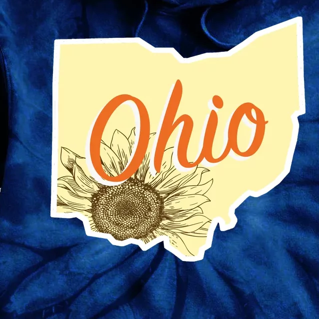 Ohio Floral Cute Flower Tie Dye Hoodie