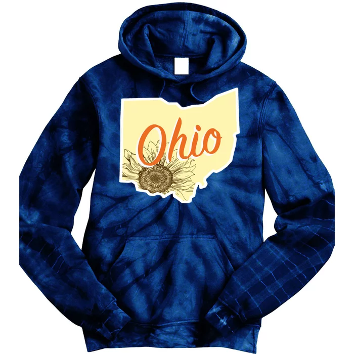 Ohio Floral Cute Flower Tie Dye Hoodie