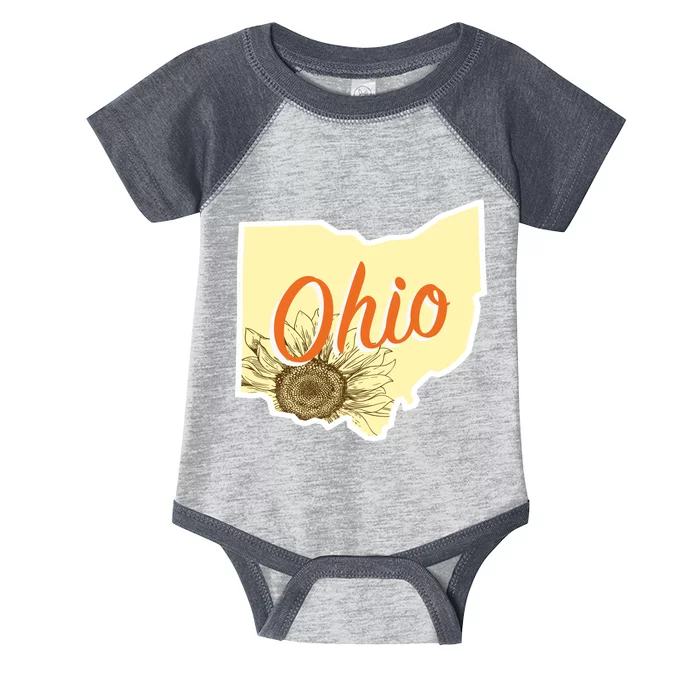 Ohio Floral Cute Flower Infant Baby Jersey Bodysuit