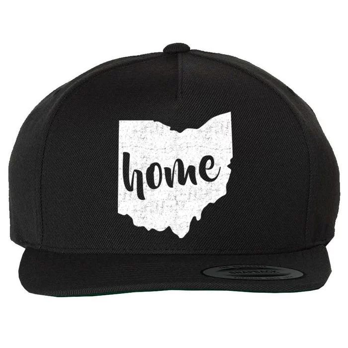 Ohio Home State Wool Snapback Cap