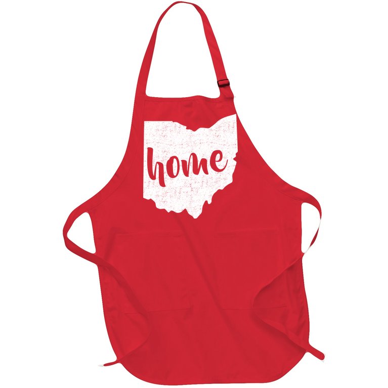 Ohio Home State Full-Length Apron With Pockets