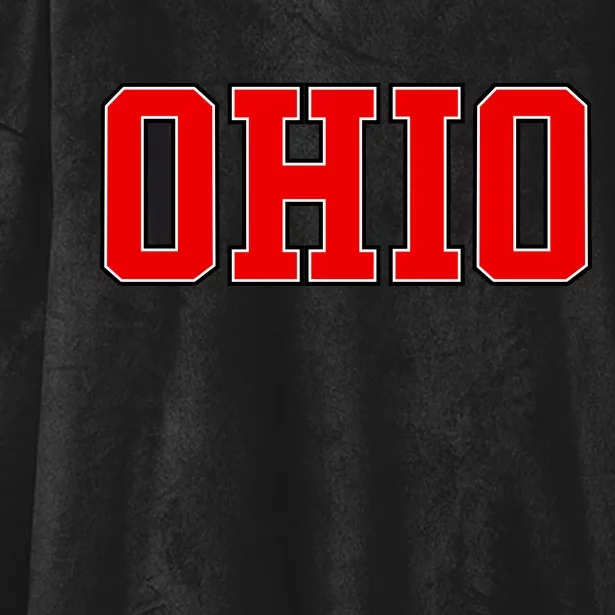 Ohio Jersey Block Logo Hooded Wearable Blanket