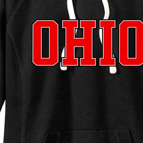 Ohio Jersey Block Logo Women's Fleece Hoodie