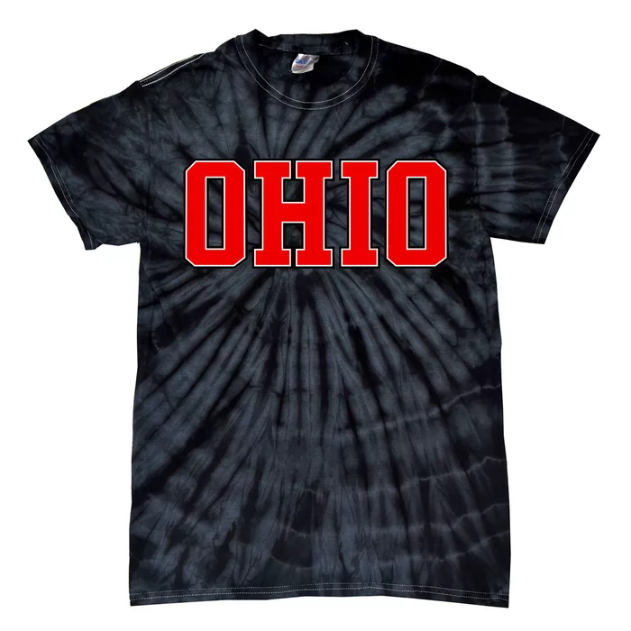 Ohio Jersey Block Logo Tie-Dye T-Shirt