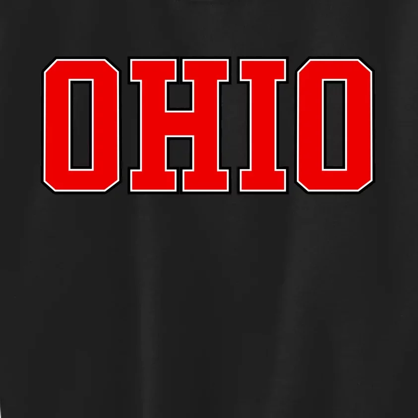 Ohio Jersey Block Logo Kids Sweatshirt