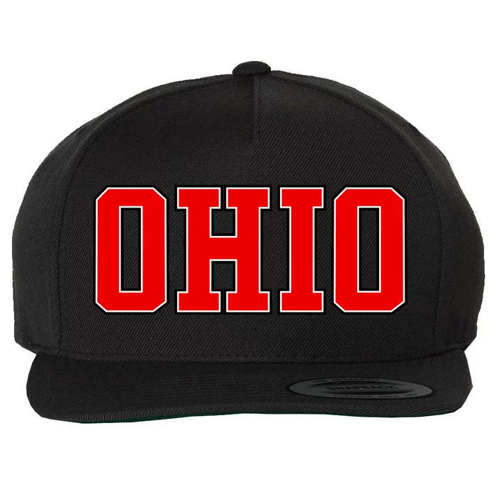 Ohio Jersey Block Logo Wool Snapback Cap