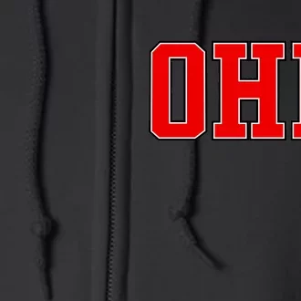 Ohio Jersey Block Logo Full Zip Hoodie