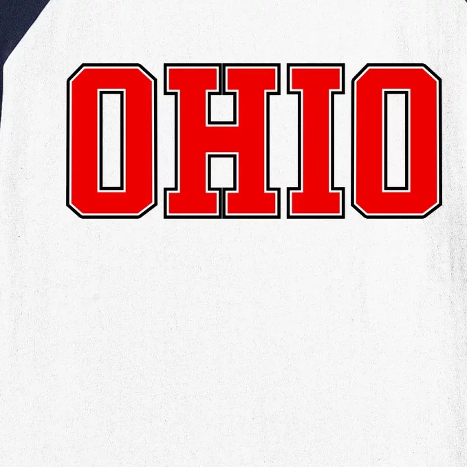 Ohio Jersey Block Logo Baseball Sleeve Shirt