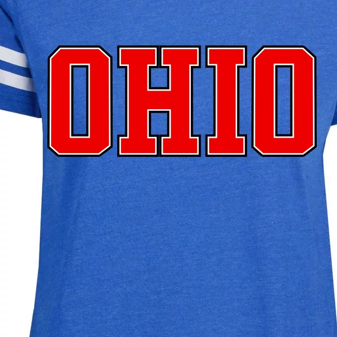 Ohio Jersey Block Logo Enza Ladies Jersey Football T-Shirt