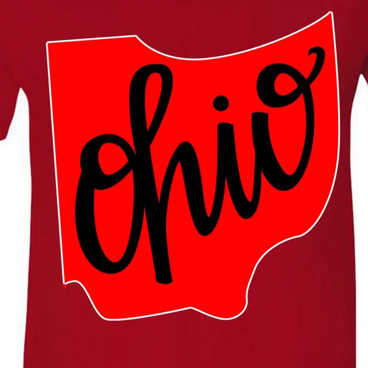 Ohio Outline State V-Neck T-Shirt