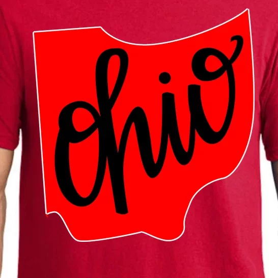 Ohio Outline State Pajama Set