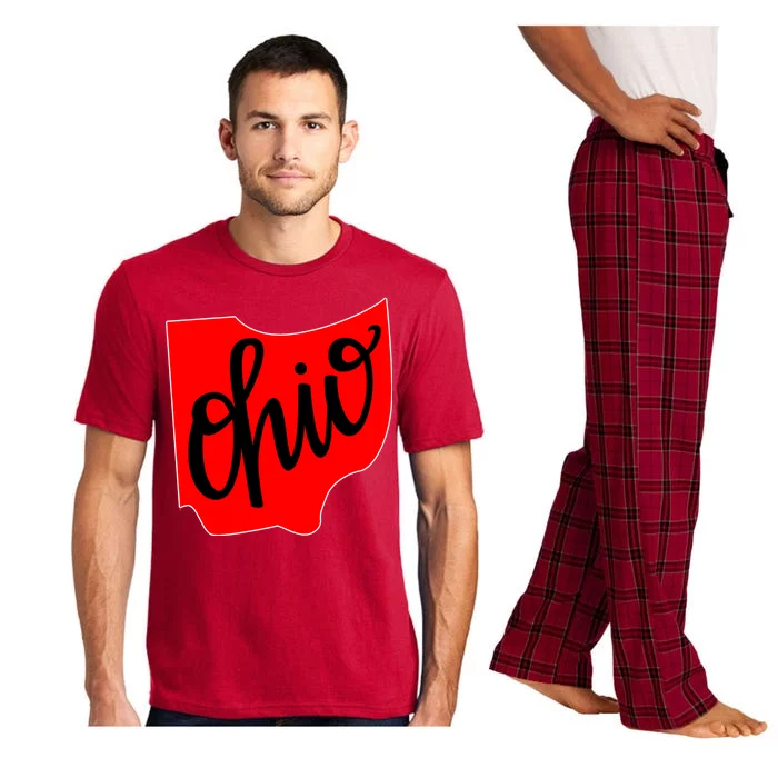 Ohio Outline State Pajama Set