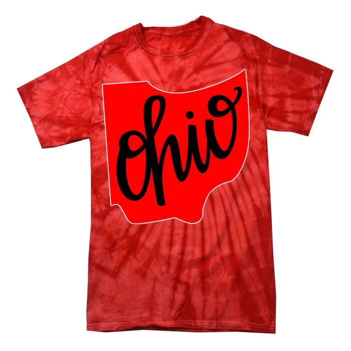 Ohio Outline State Tie-Dye T-Shirt