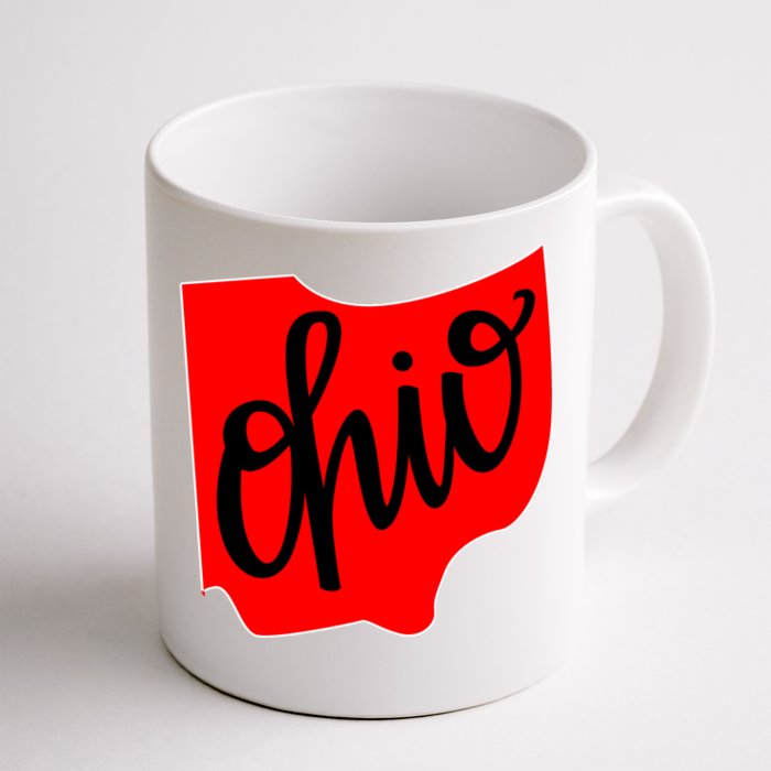 Ohio Outline State Front & Back Coffee Mug