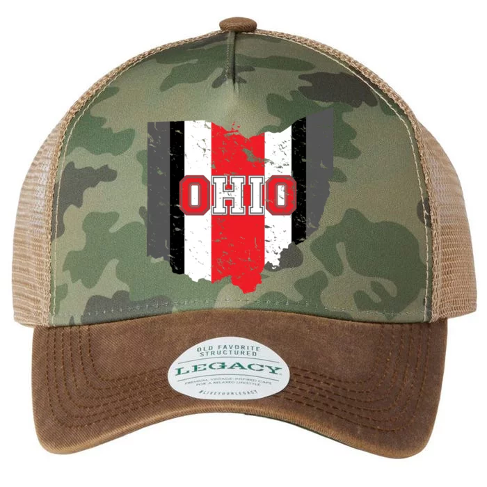 Ohio State Pride Striped Legacy Tie Dye Trucker Hat