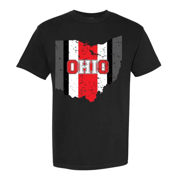 Ohio State Pride Striped Garment-Dyed Heavyweight T-Shirt