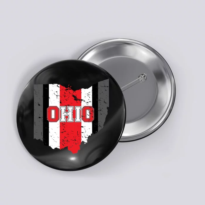 Ohio State Pride Striped Button