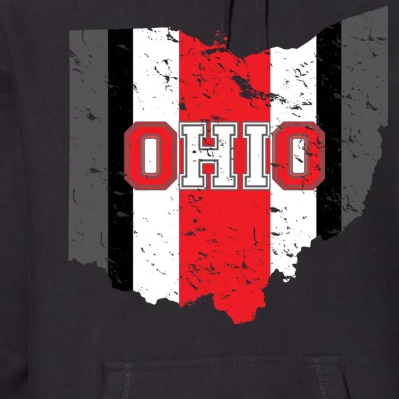 Ohio State Pride Striped Premium Hoodie