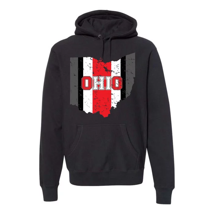 Ohio State Pride Striped Premium Hoodie