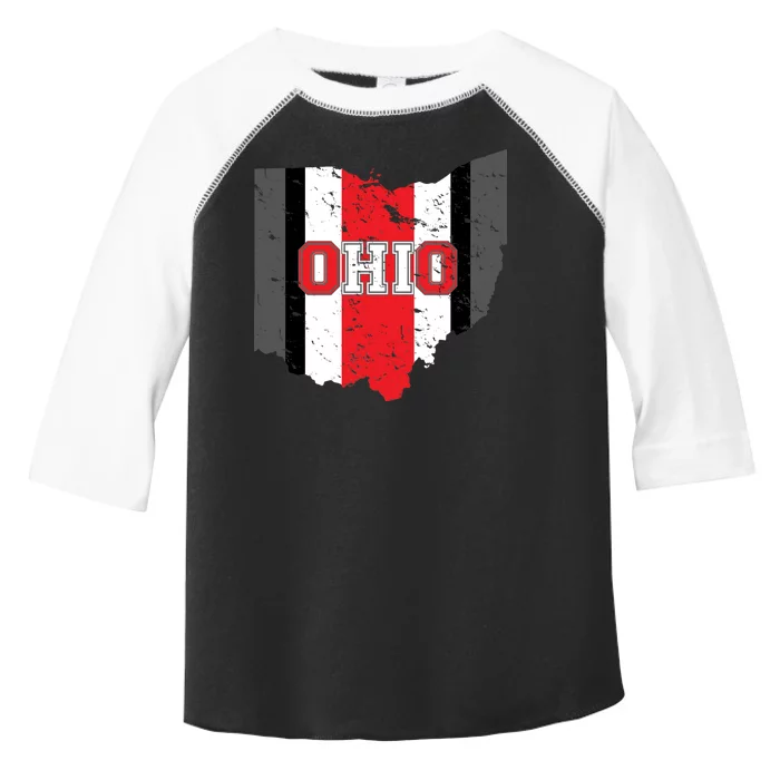 Ohio State Pride Striped Toddler Fine Jersey T-Shirt