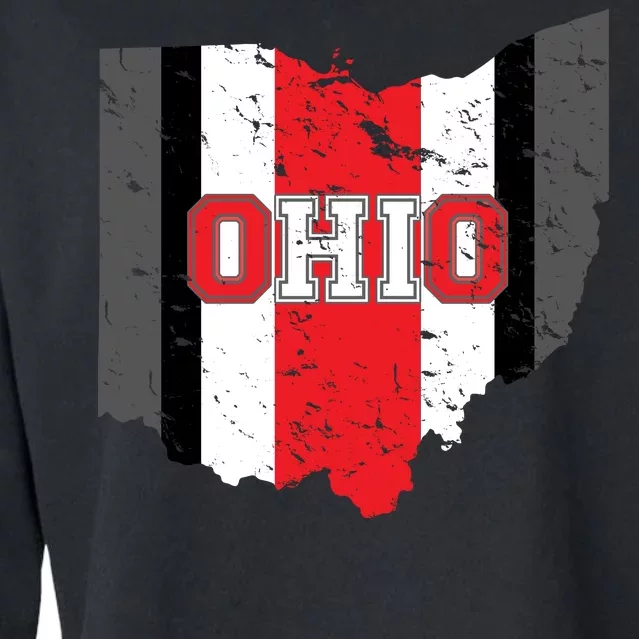 Ohio State Pride Striped Cropped Pullover Crew