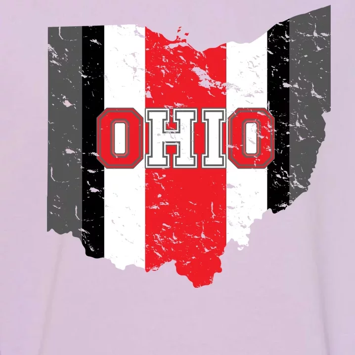 Ohio State Pride Striped Garment-Dyed Sweatshirt