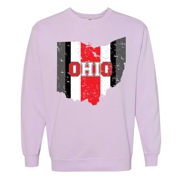 Ohio State Pride Striped Garment-Dyed Sweatshirt