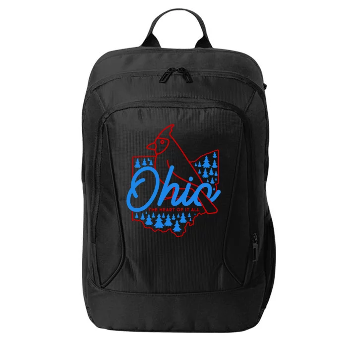 Ohio The Heart Of It All State Bird Cardinal City Backpack