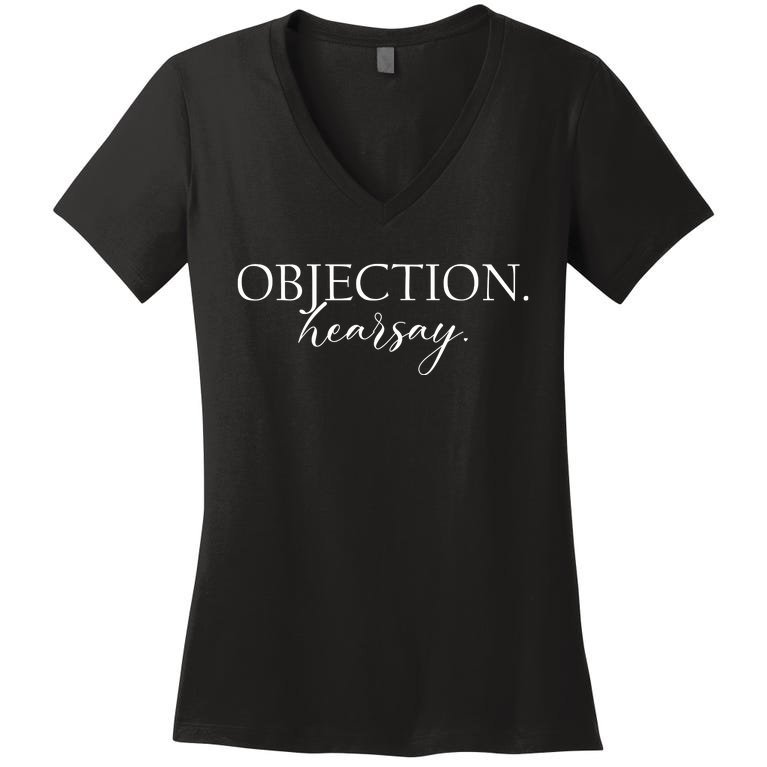 Objection Hearsay Johnny Depp Women's V-Neck T-Shirt