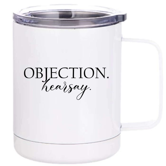 Objection Hearsay Johnny Depp Front & Back 12oz Stainless Steel Tumbler Cup