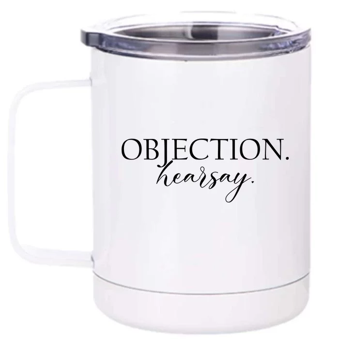 Objection Hearsay Johnny Depp Front & Back 12oz Stainless Steel Tumbler Cup