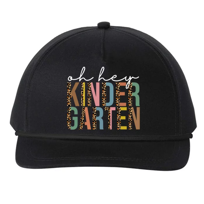 Oh Hey Kindergarten Back To School Snapback Five-Panel Rope Hat