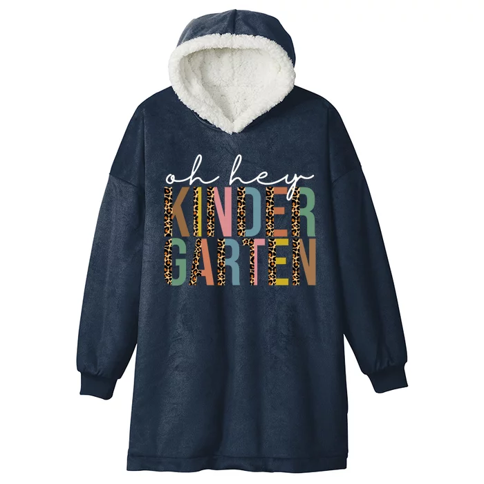 Oh Hey Kindergarten Back To School Hooded Wearable Blanket