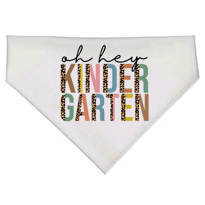 Oh Hey Kindergarten Back To School USA-Made Doggie Bandana