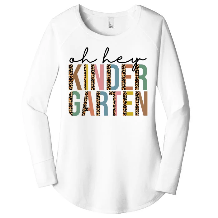 Oh Hey Kindergarten Back To School Women's Perfect Tri Tunic Long Sleeve Shirt