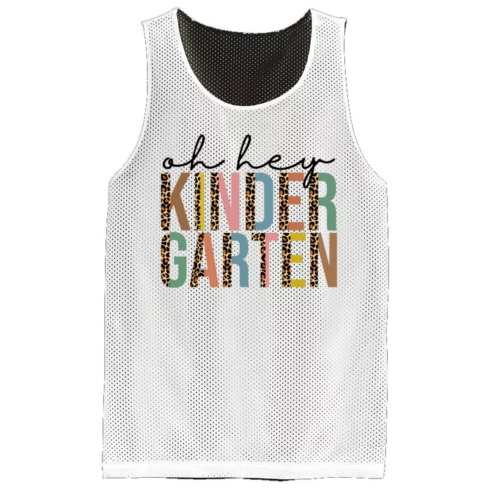 Oh Hey Kindergarten Back To School Mesh Reversible Basketball Jersey Tank