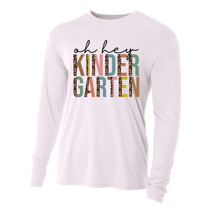 Oh Hey Kindergarten Back To School Cooling Performance Long Sleeve Crew