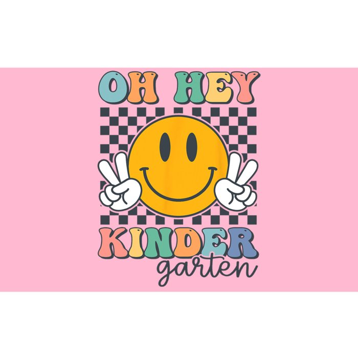 Oh Hey Kindergarten Teachers Kids Retro Smile Back To School Bumper Sticker