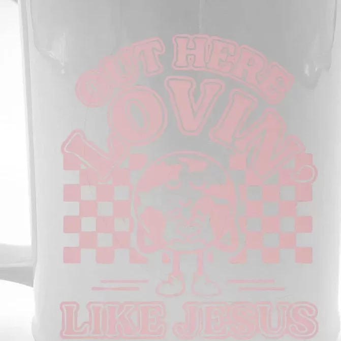 Out Here Lovin Like Jesus Front & Back Beer Stein