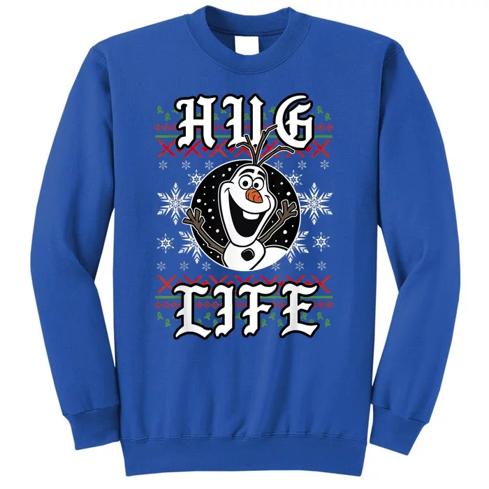 Olaf Hug Life Ugly Christmas Sweater Style Tall Sweatshirt