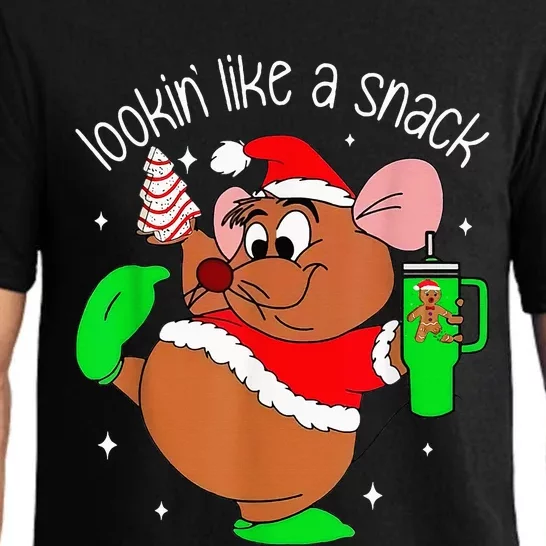 Out Here Looking Like A Snack Funny Mouse Christmas Pajama Set